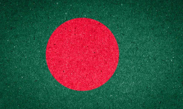 Bangladesh Flagge auf Papier Hintergrund — Stockfoto