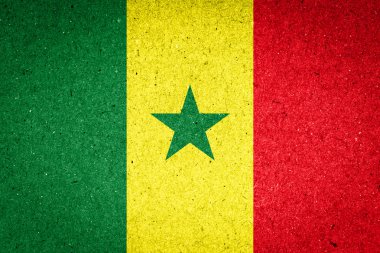 Kağıt arka plan bayrağı Senegal