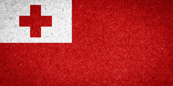 Bandera Tonga sobre fondo de papel — Foto de Stock