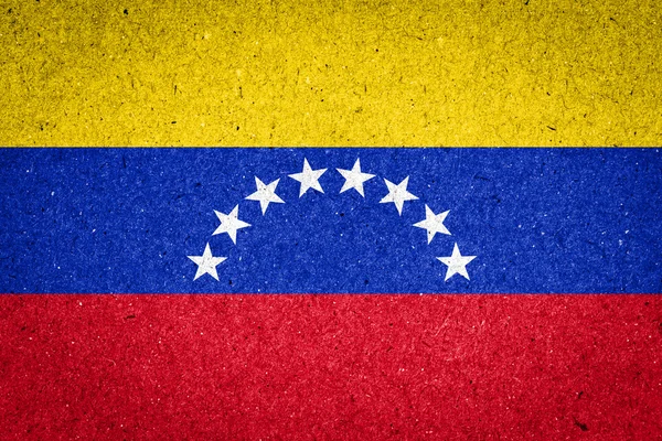Bandera de Venezuela sobre fondo papel — Foto de Stock