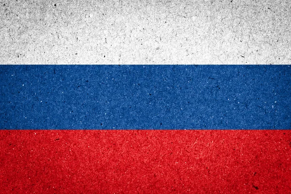 Russia flag on paper background — Stock Photo, Image