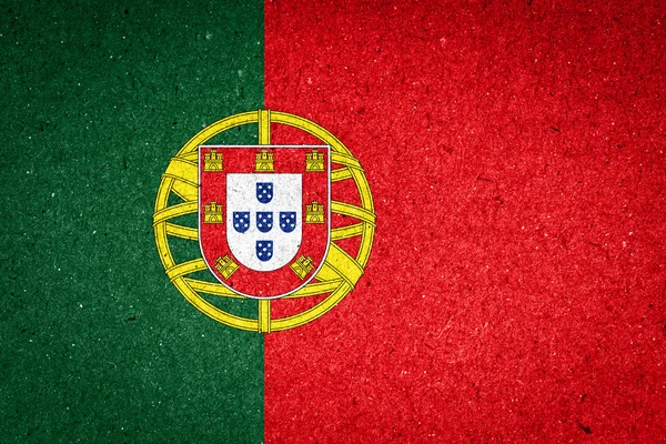 Bandera de Portugal sobre fondo papel —  Fotos de Stock