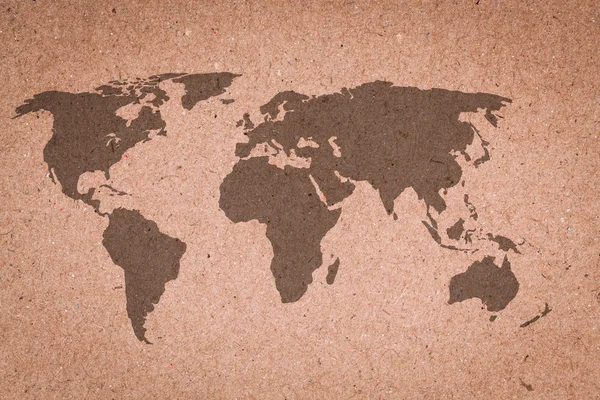 世界のヴィンテージマップ — ストック写真