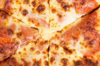 pepperoni pizza yakın arka plan