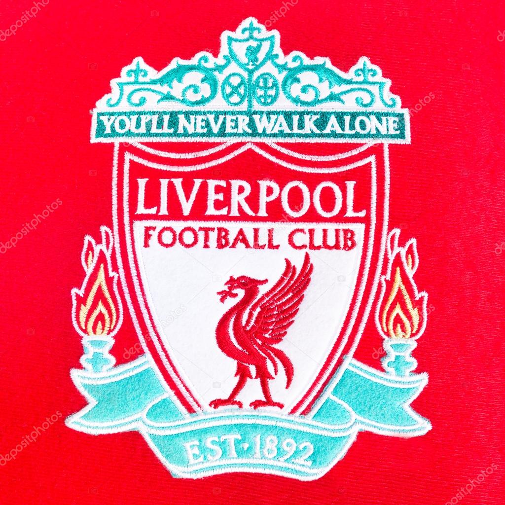 BANGKOK, THAILAND - JANUARY 08, 2015: red pillow with Liverpool logo on 8 January 2015 in Bangkok Thailand.