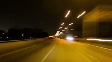 Gece sürüş şehir zaman zaman atlamalı Hd