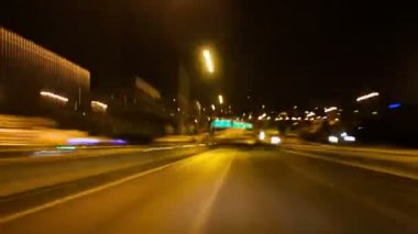 Gece sürüş şehir zaman zaman atlamalı Hd