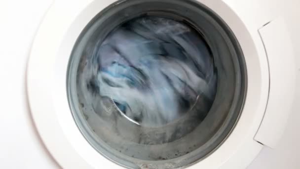 Wasmachine in werken — Stockvideo