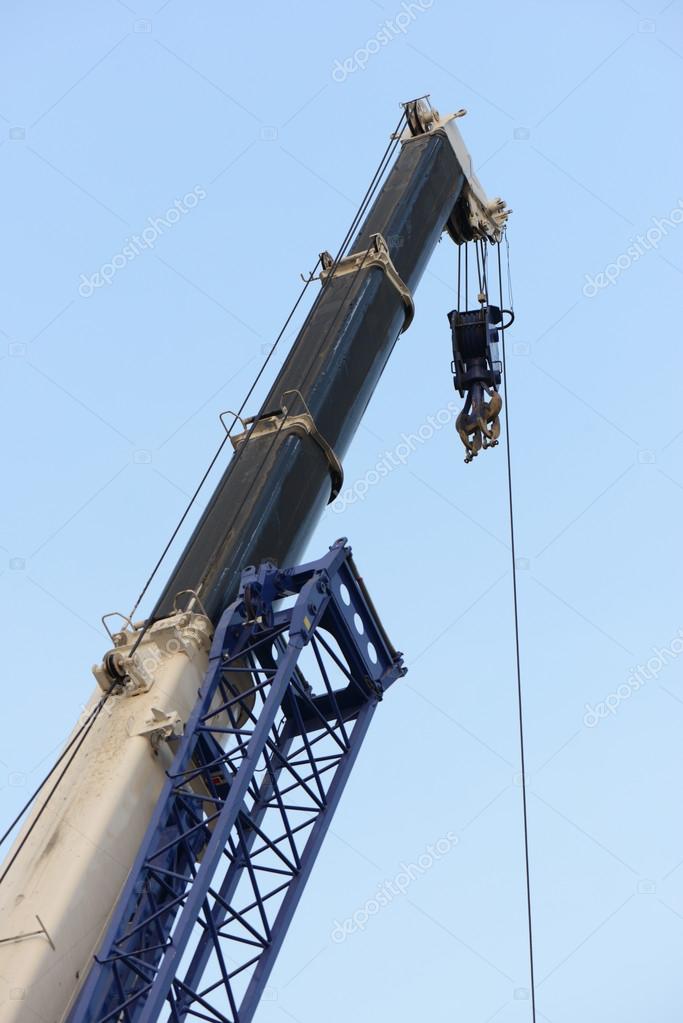 Mobile crane boom. Stock Photo by ©jieophotoo 59394235