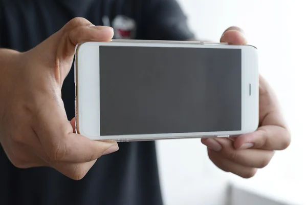 Man met smartphone. — Stockfoto