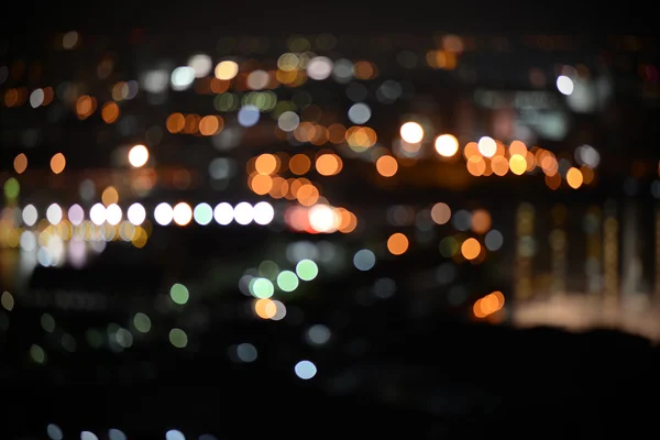 City night light blur bokeh , defocused background — Stock Photo, Image