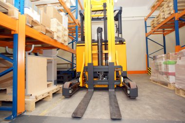 Forklift, raf ve ile dağıtım warehou palet rafları