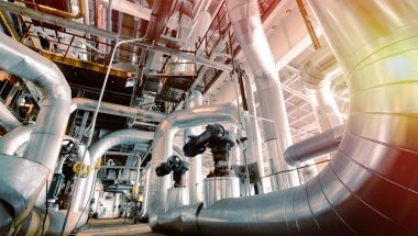 Sanayi Bölgesi, çelik boru hatları, subaplar ve kabloları