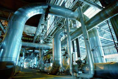 Sanayi Bölgesi, çelik boru hatları, subaplar ve kabloları