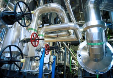 Sanayi Bölgesi, çelik boru hatları, subaplar ve kabloları