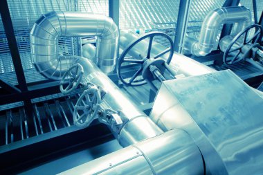 Sanayi Bölgesi, çelik boru hatları, subaplar ve kabloları