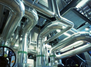 Sanayi Bölgesi, çelik boru hatları, subaplar ve kabloları