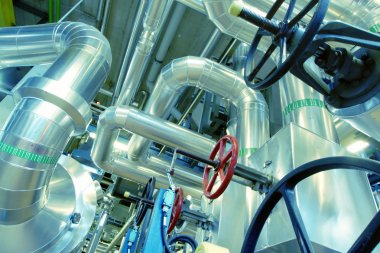 Sanayi Bölgesi, çelik boru hatları, subaplar ve kabloları