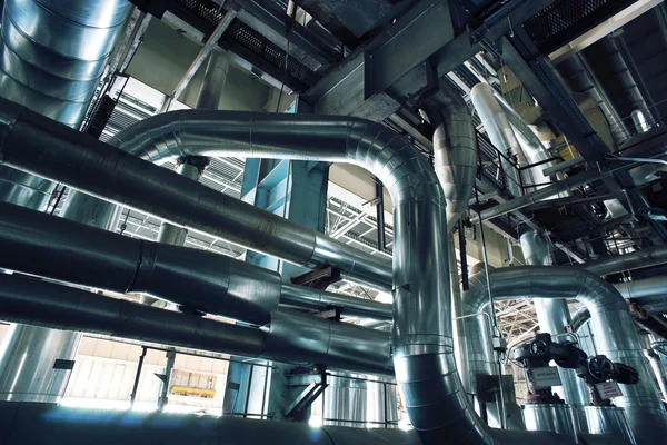 Piping at power plant — Stock Photo, Image