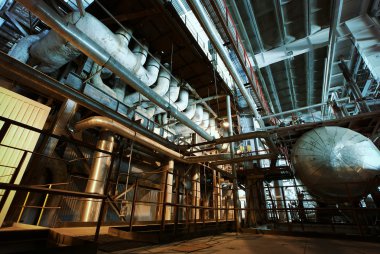 Sanayi Bölgesi, çelik boru hatları, subaplar ve tankları