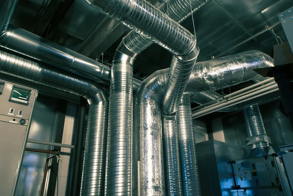 Tubos de ventilação de ar condicionado — Fotografia de Stock