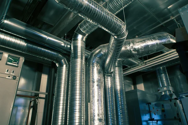 Ventilation pipes of an air condition — Stock Photo, Image