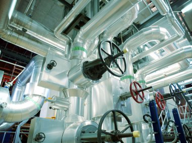 Sanayi Bölgesi, çelik boru hatları, subaplar ve kabloları