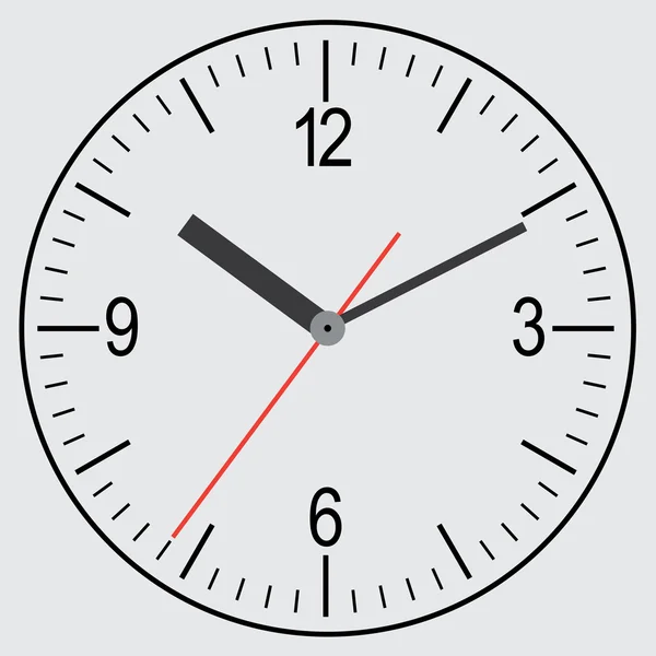 Väggmonterad digital klocka. — Stock vektor