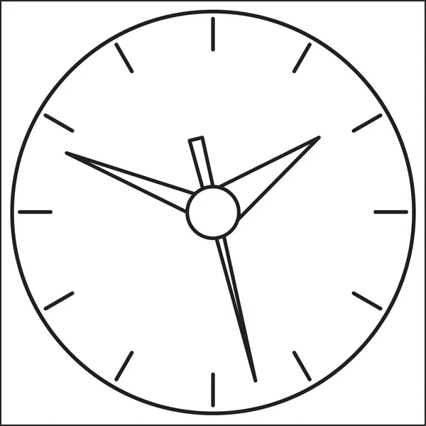 Reloj digital montado en pared . — Vector de stock