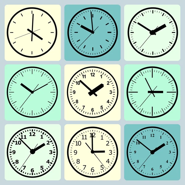 Wall digital clock. — Stock Vector
