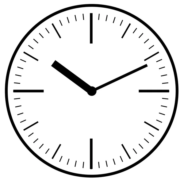 Reloj digital montado en pared — Vector de stock