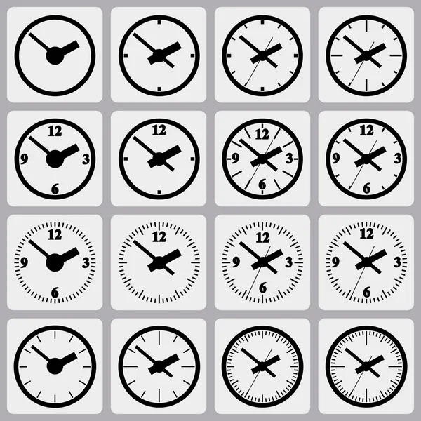 Relógios digitais montados na parede —  Vetores de Stock