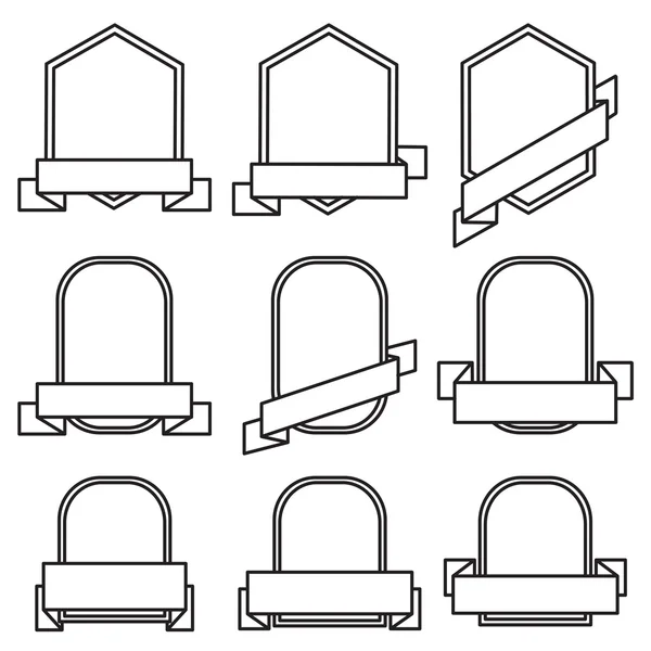 Retro icons and emblems — стоковый вектор