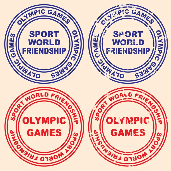 Une empreinte. Différentes options d'impression. Sport, compétition, jeu . — Image vectorielle