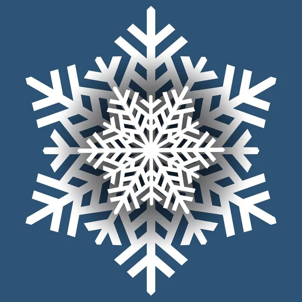 Sneeuwvlok winter vintage. Symbool van de koude winter Rechtenvrije Stockvectors