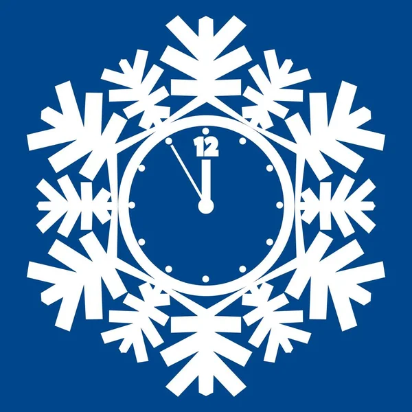 Χειμερινή σοδειά νιφάδων χιονιού. 2021. Σύμβολο του κρύου χειμώνα — Διανυσματικό Αρχείο