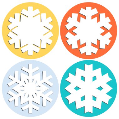 Dekoratif soyut kar tanesi.