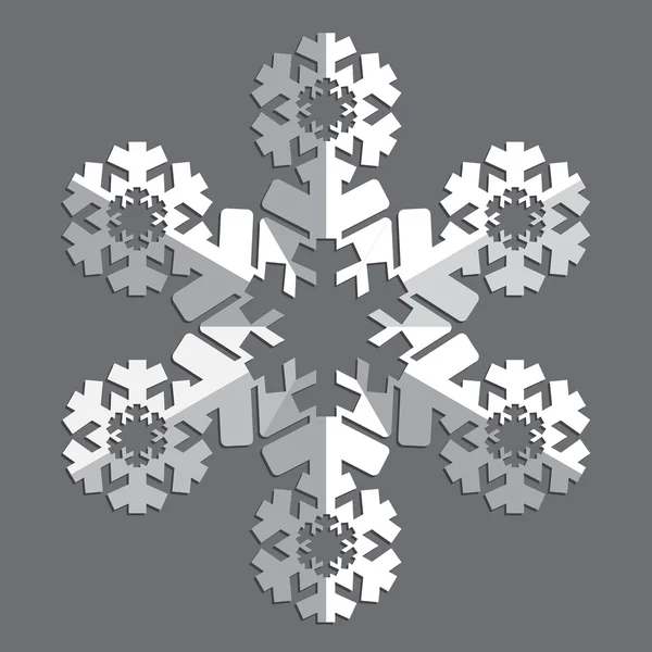 Copo de nieve abstracto decorativo . — Archivo Imágenes Vectoriales