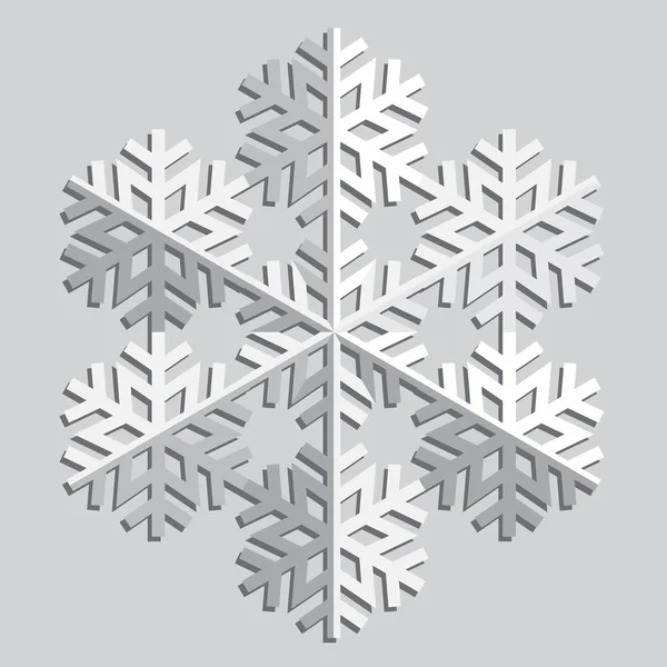 Copo de nieve abstracto decorativo . — Vector de stock