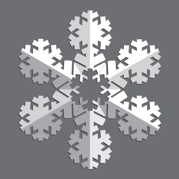 Copo de nieve abstracto decorativo . — Vector de stock