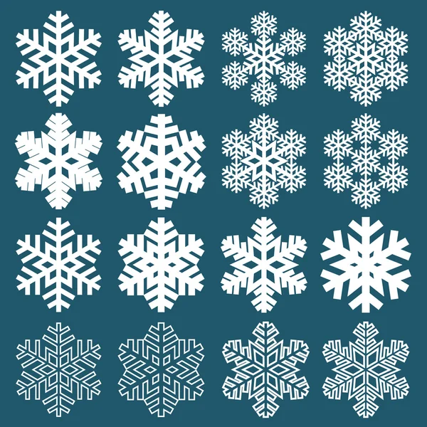 Decoratieve abstracte sneeuwvlok. — Stockvector