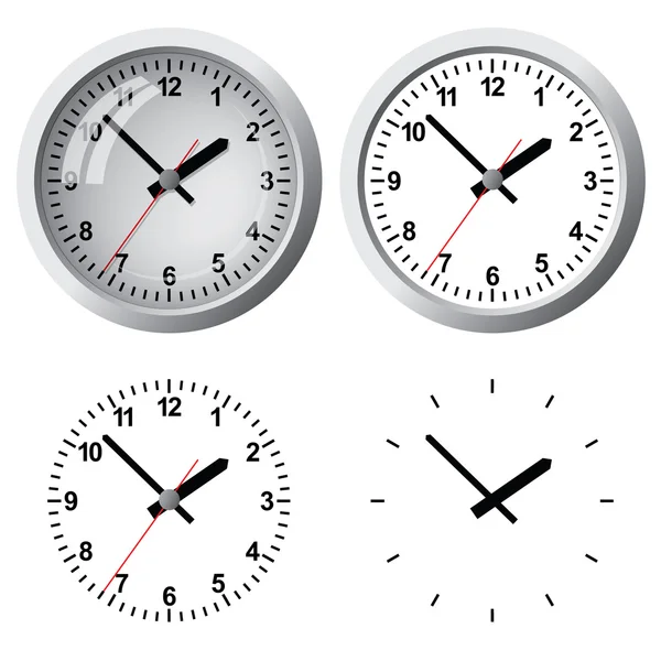 Reloj digital montado en pared . — Vector de stock