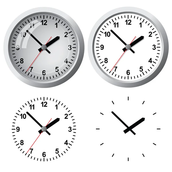 Väggmonterad digital klocka. — Stock vektor