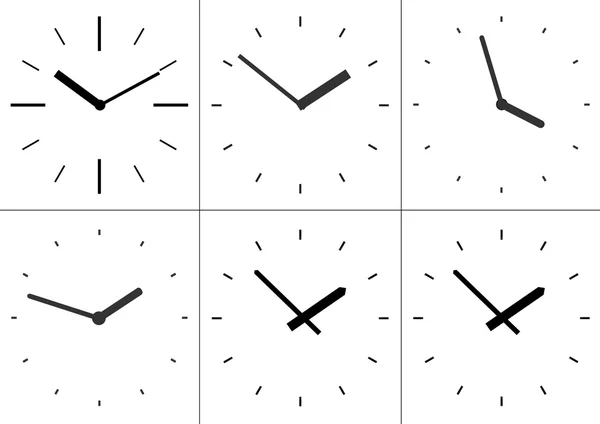 Wandmodellen digitale klok. — Stockvector