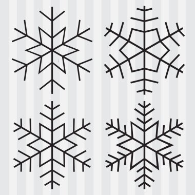 Dekoratif soyut kar tanesi.