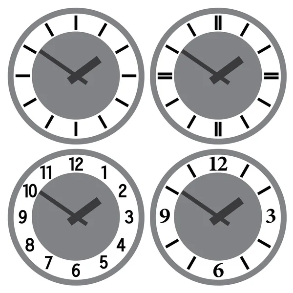 Wall mounted clock — Stock Vector