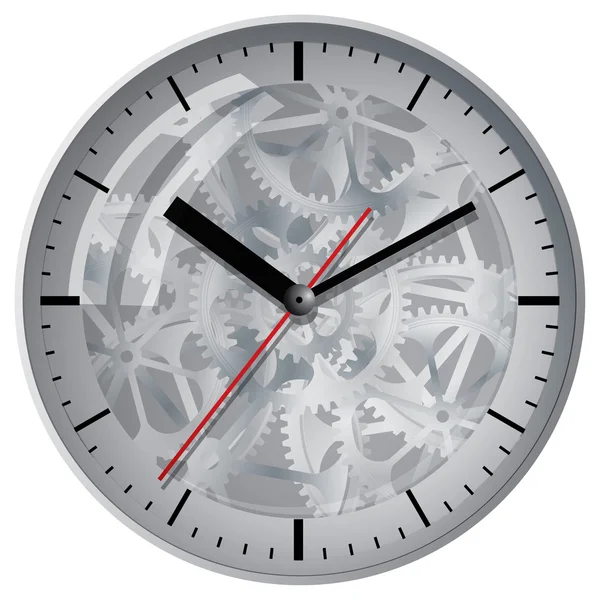 Wall mounted digital clock — Stock Vector