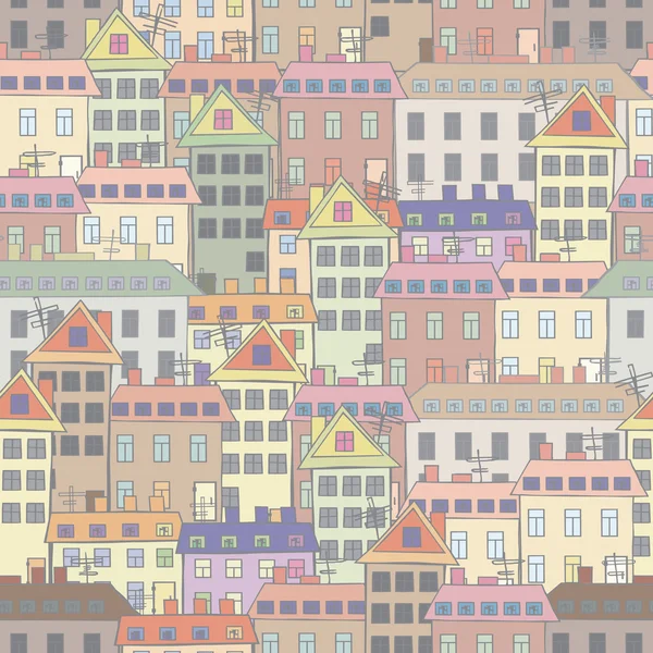 Мультфильм о городе — стоковый вектор