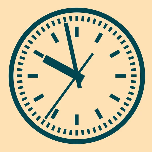 Reloj digital montado en pared . — Vector de stock