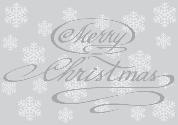 PrintHappy feliz Navidad letras de la mano — Archivo Imágenes Vectoriales